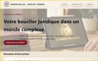 Site web professionnel d'un cabinet d'avocat