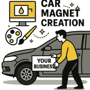 magnet publicitaire pour voiture