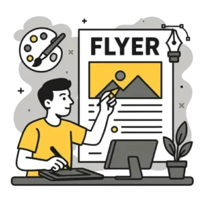 création graphique de flyer