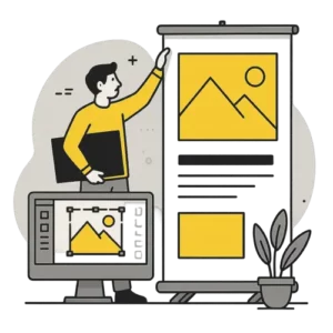 graphique d'un roll-up - kakemono