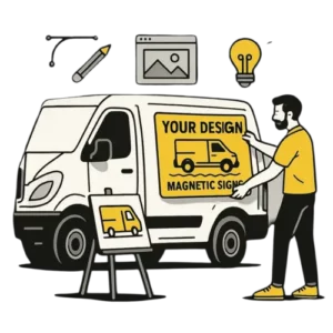 magnet grand format pour utilitaire ou camionnette