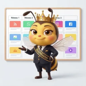BeeMaster gestion réseaux sociaux. Offrez à votre marque une image cohérente et valorisante.
