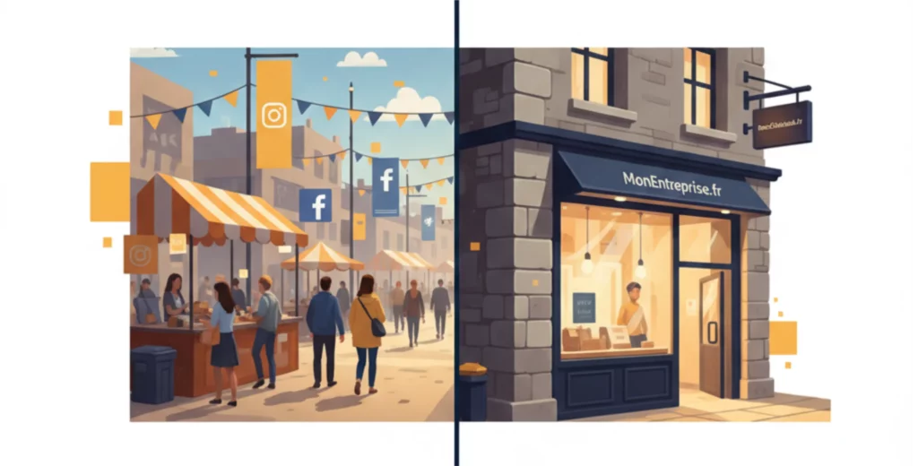 Facebook n'est pas un site web : c'est mieux que rien, mais ce n'est pas suffisant pour construire une présence en ligne professionnelle.