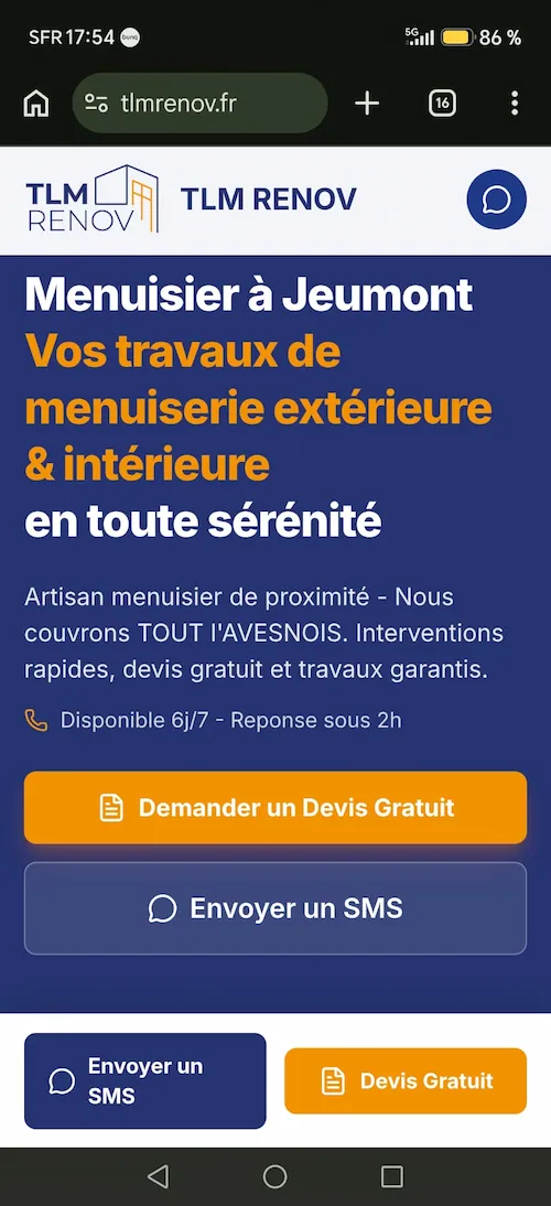 TLMRENOV-Jeumont Mobile Version